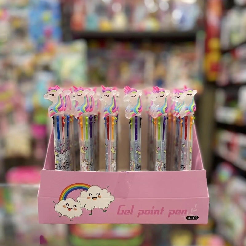 خودکار چند رنگ طرح پونی